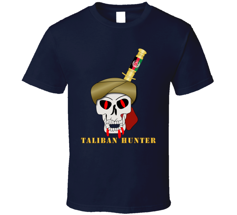 Sof - Taliban Hunter W Bayonet In Skull T Shirt