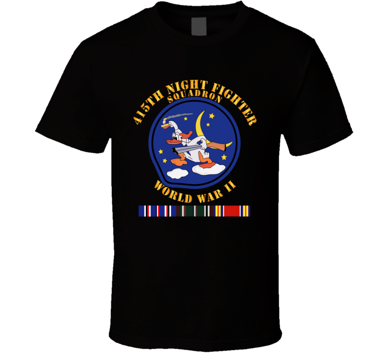 Aac - 415th Night Fighter Squadron - Wwii W Eu Svc T Shirt