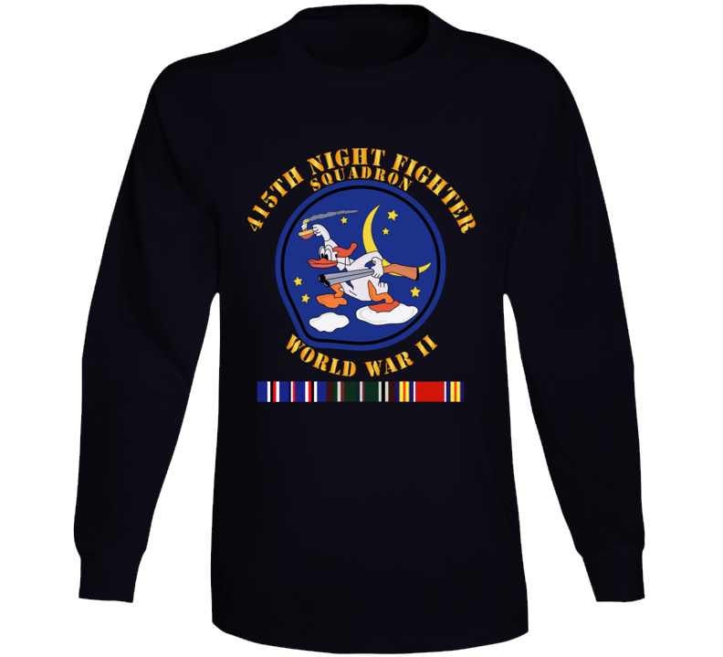 Aac - 415th Night Fighter Squadron - Wwii W Eu Svc Long Sleeve