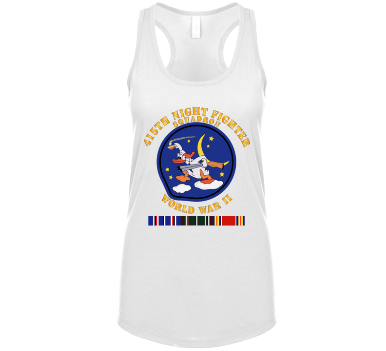 Aac - 415th Night Fighter Squadron - Wwii W Eu Svc Ladies Tanktop