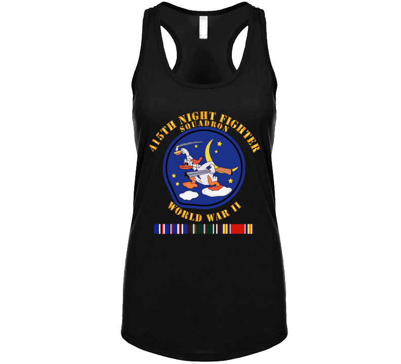 Aac - 415th Night Fighter Squadron - Wwii W Eu Svc Ladies Tanktop