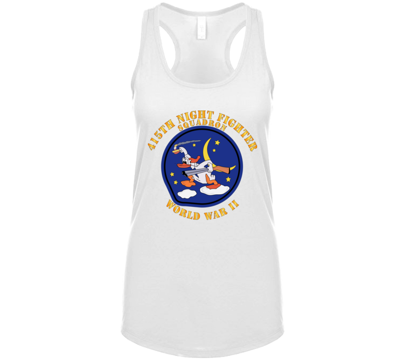 Aac - 415th Night Fighter Squadron - Wwii Ladies Tanktop