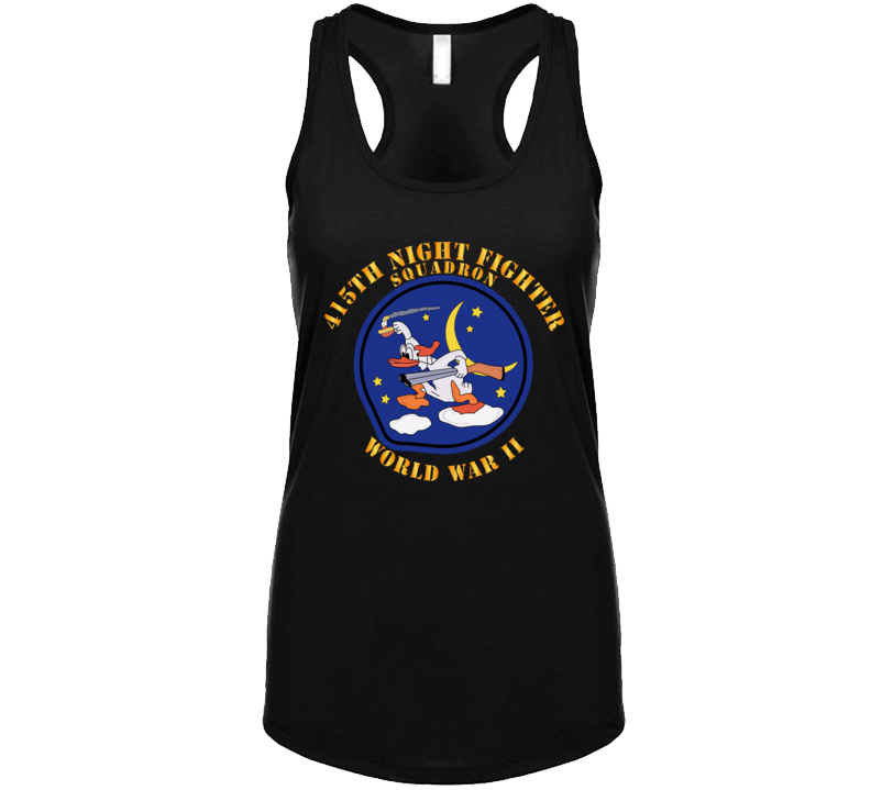 Aac - 415th Night Fighter Squadron - Wwii Ladies Tanktop