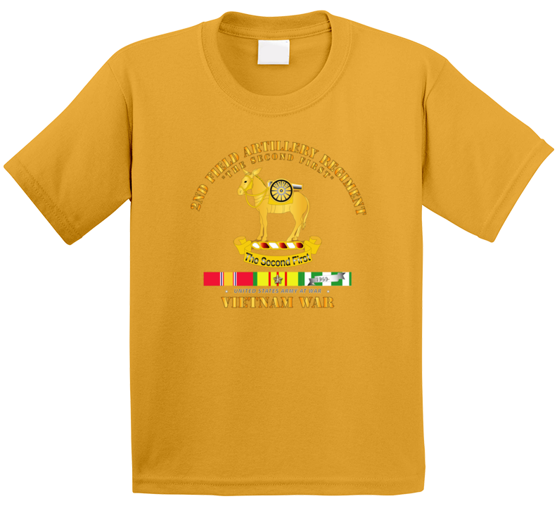 Army - 2nd Field Artillery Regiment - Vietnam W Svc T Shirt