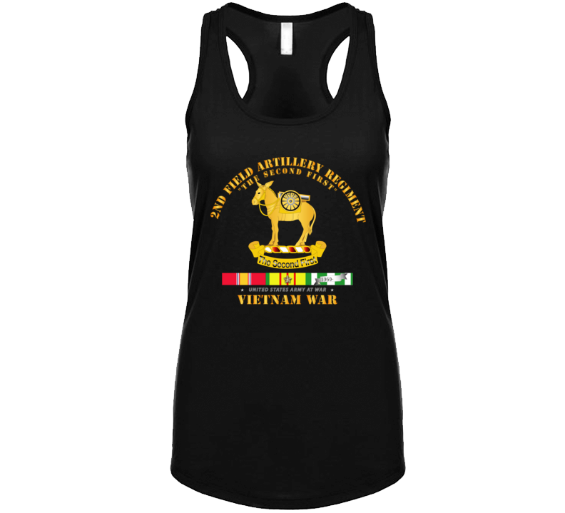 Army - 2nd Field Artillery Regiment - Vietnam W Svc T Shirt