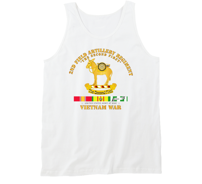 Army - 2nd Field Artillery Regiment - Vietnam W Svc Tanktop