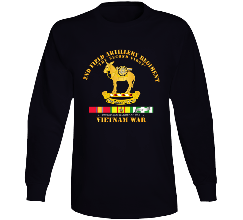 Army - 2nd Field Artillery Regiment - Vietnam W Svc Long Sleeve
