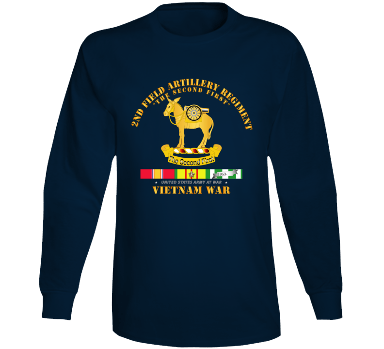 Army - 2nd Field Artillery Regiment - Vietnam W Svc Long Sleeve