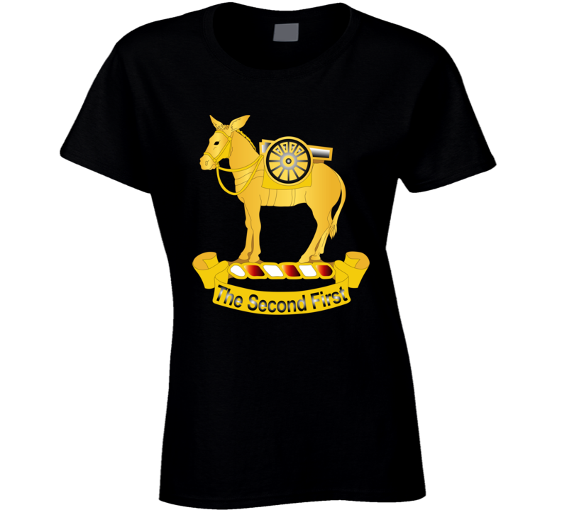 Army - 2nd Field Artillery Regiment Wo Txt T Shirt