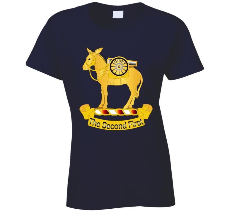 Army - 2nd Field Artillery Regiment Wo Txt T Shirt