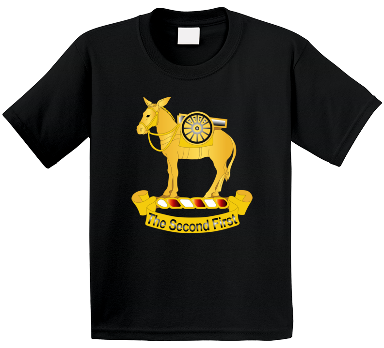 Army - 2nd Field Artillery Regiment Wo Txt T Shirt