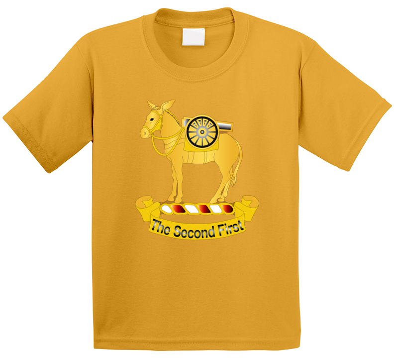 Army - 2nd Field Artillery Regiment Wo Txt T Shirt