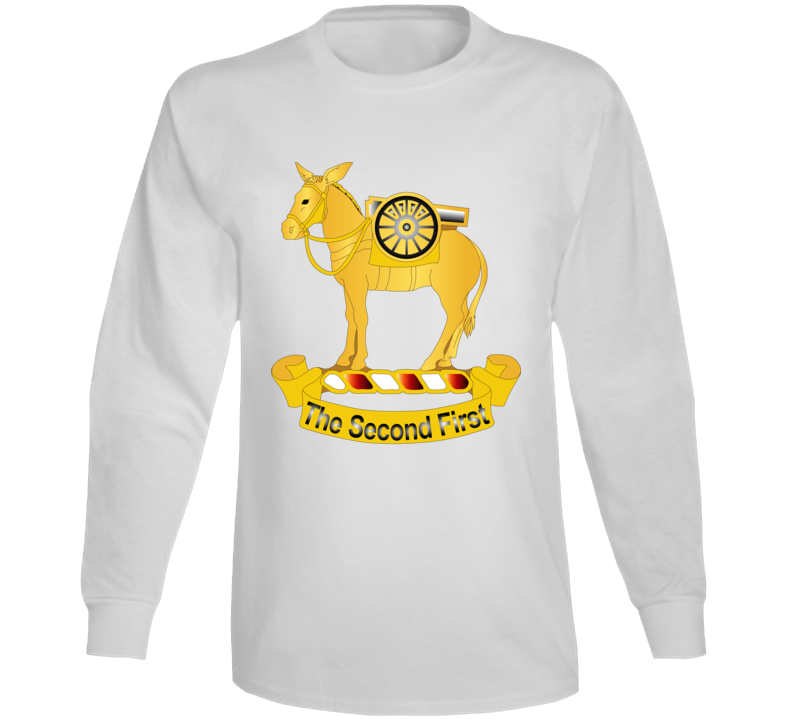 Army - 2nd Field Artillery Regiment Wo Txt Long Sleeve