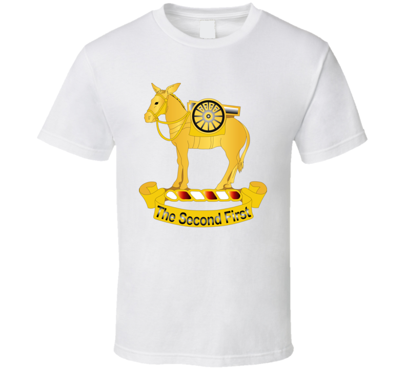 Army - 2nd Field Artillery Regiment Wo Txt T Shirt