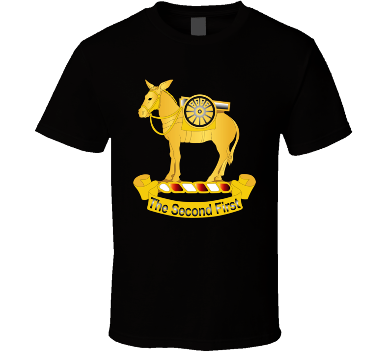 Army - 2nd Field Artillery Regiment Wo Txt T Shirt