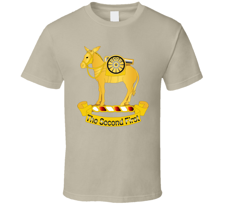 Army - 2nd Field Artillery Regiment Wo Txt T Shirt