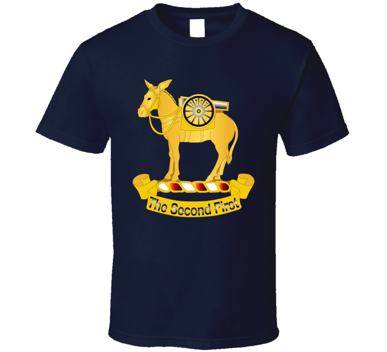 Army - 2nd Field Artillery Regiment Wo Txt T Shirt