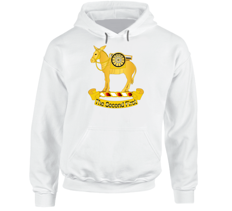 Army - 2nd Field Artillery Regiment Wo Txt Hoodie