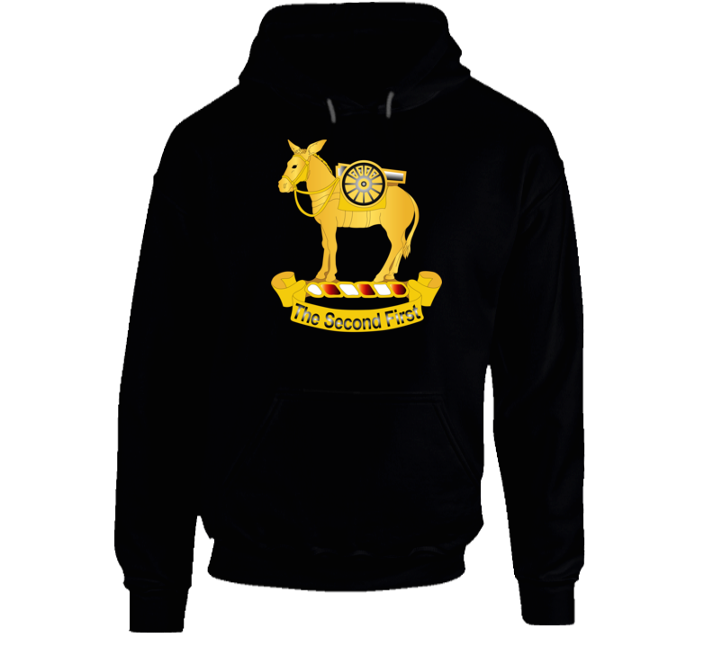 Army - 2nd Field Artillery Regiment Wo Txt Hoodie