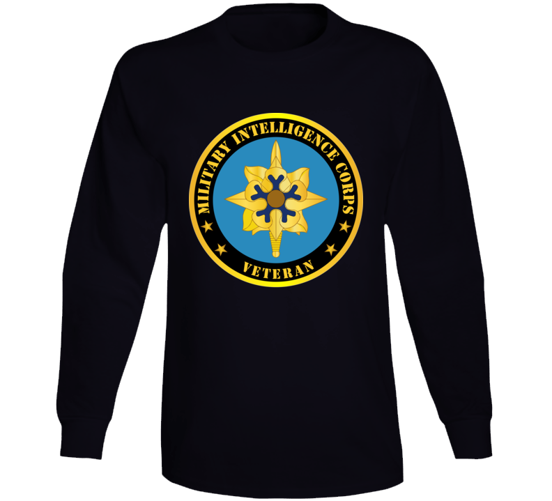 Army - Military Intellligence Corps Branch Veteran Long Sleeve