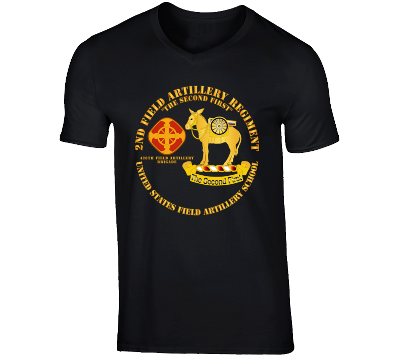 Army - 2nd Field Artillery Regiment - Us Fa School V-neck