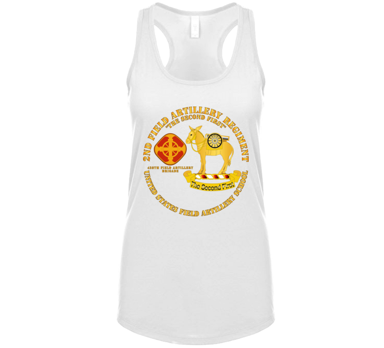 Army - 2nd Field Artillery Regiment - Us Fa School Ladies Tanktop