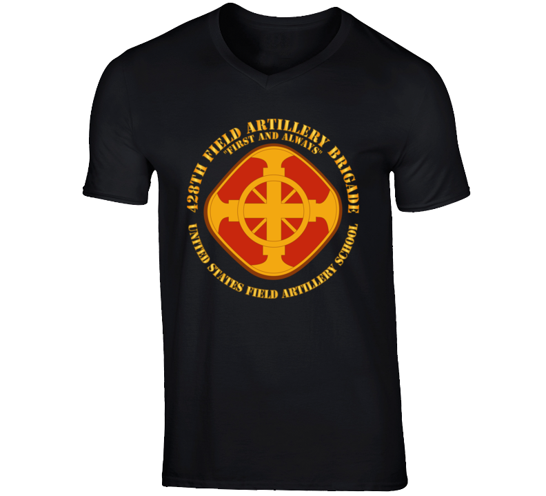 Army - 428th Field Artillery Bde - Us Fa School V-neck