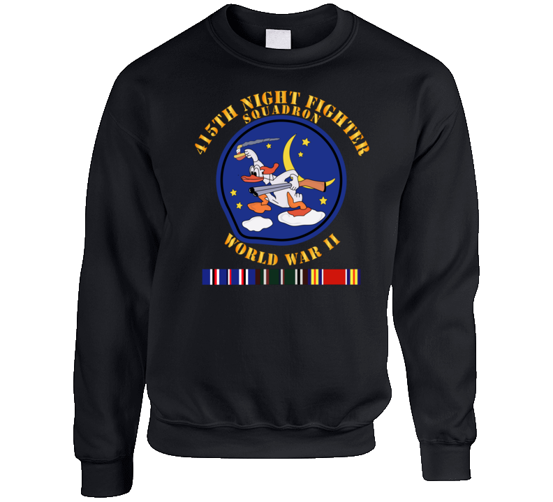 Aac - 415th Night Fighter Squadron - Wwii W Eu Svc Sweat Shirt