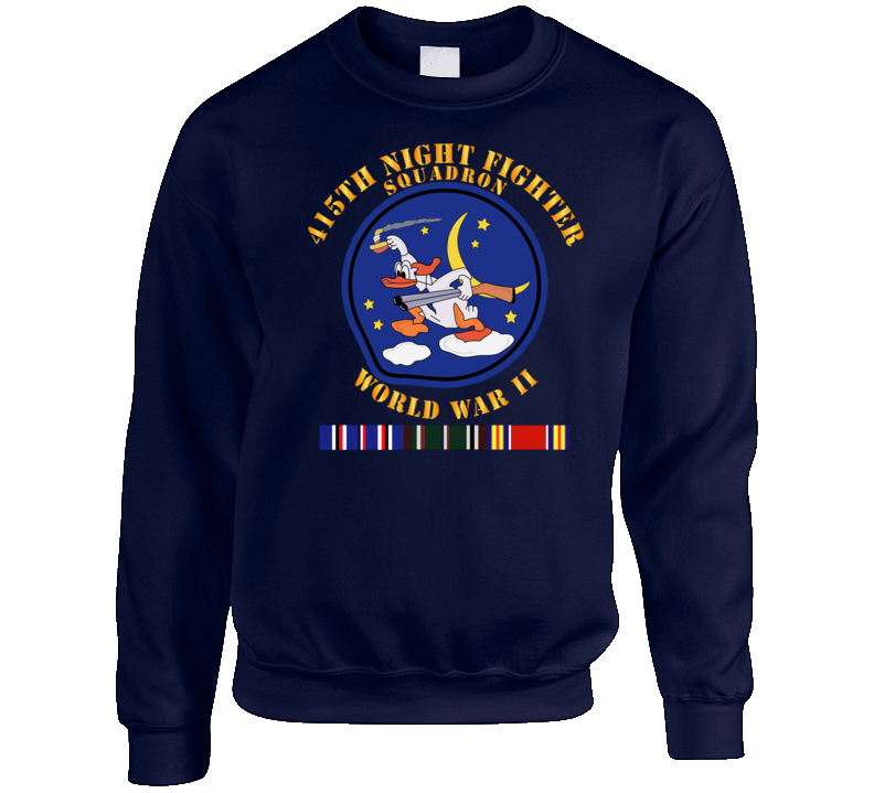 Aac - 415th Night Fighter Squadron - Wwii W Eu Svc Sweat Shirt