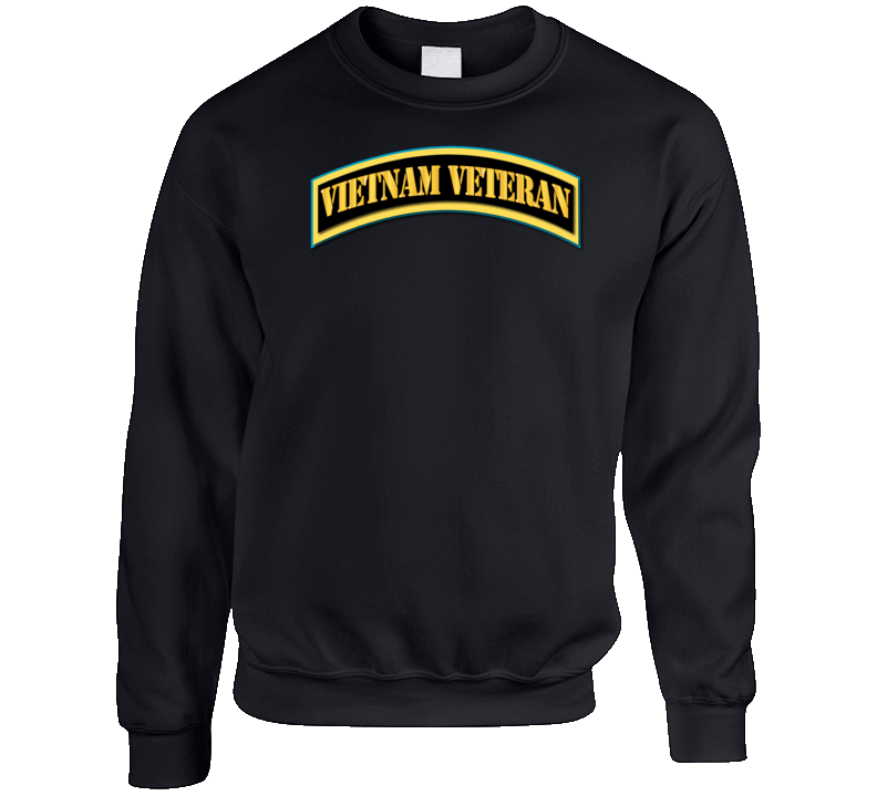 Army - Vietnam Veteran Tab - Gold Sweat Shirt