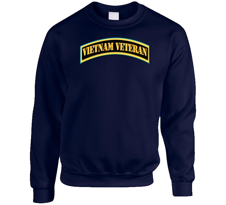 Army - Vietnam Veteran Tab - Gold Sweat Shirt