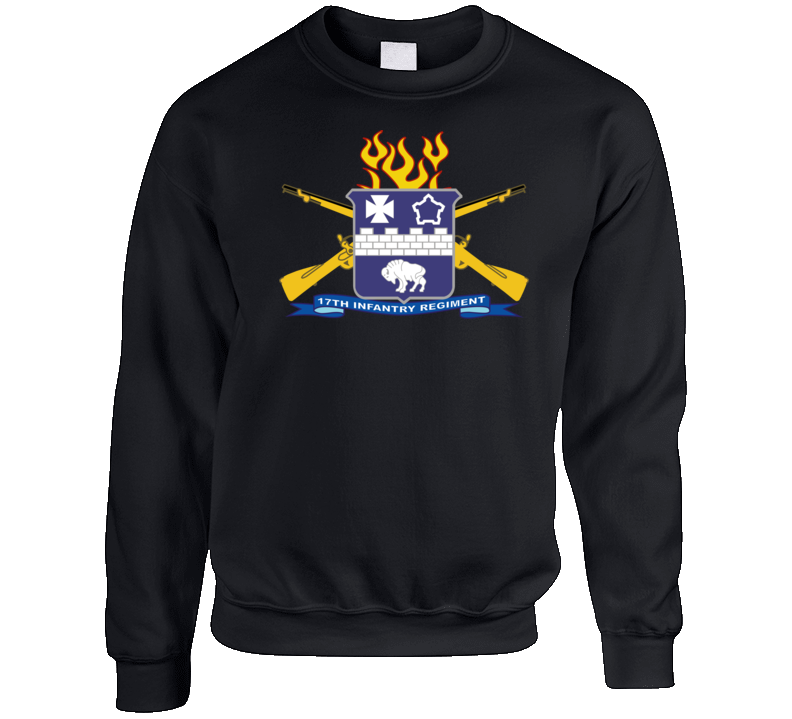 Army - 17th Infantry Regiment W Br - Ribbon Sweat Shirt