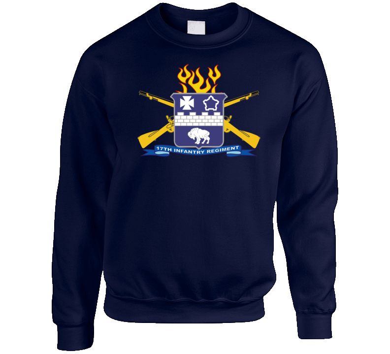 Army - 17th Infantry Regiment W Br - Ribbon Sweat Shirt