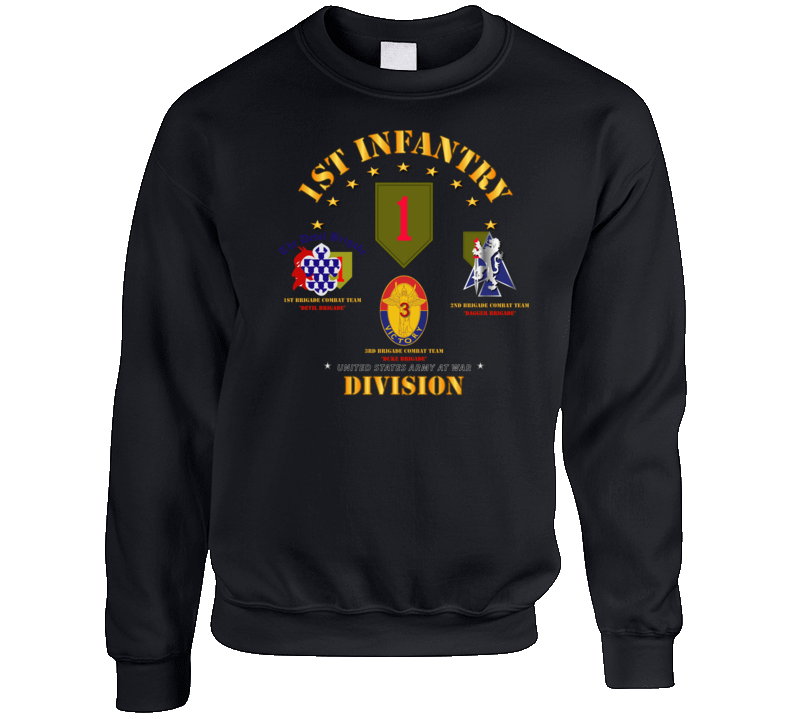 Army - 1st Infantry Division W Named Bcts T Shirt