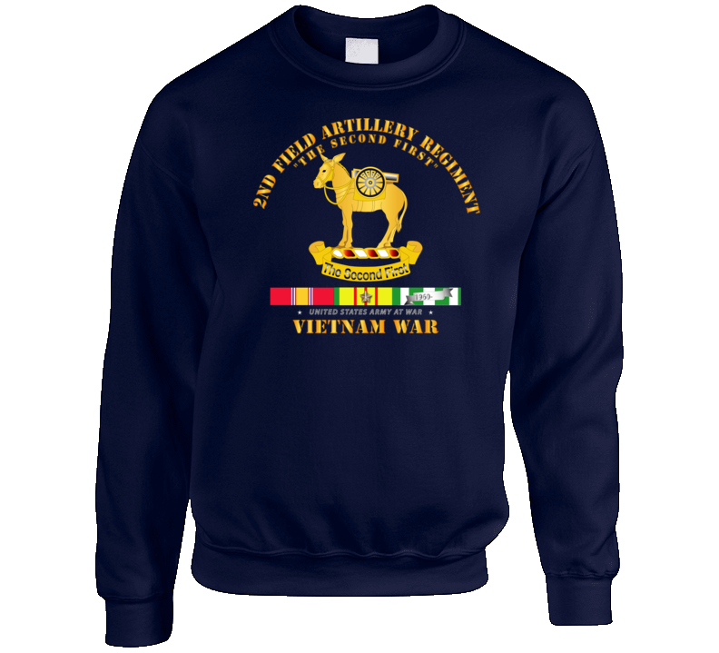 Army - 2nd Field Artillery Regiment - Vietnam W Svc T Shirt