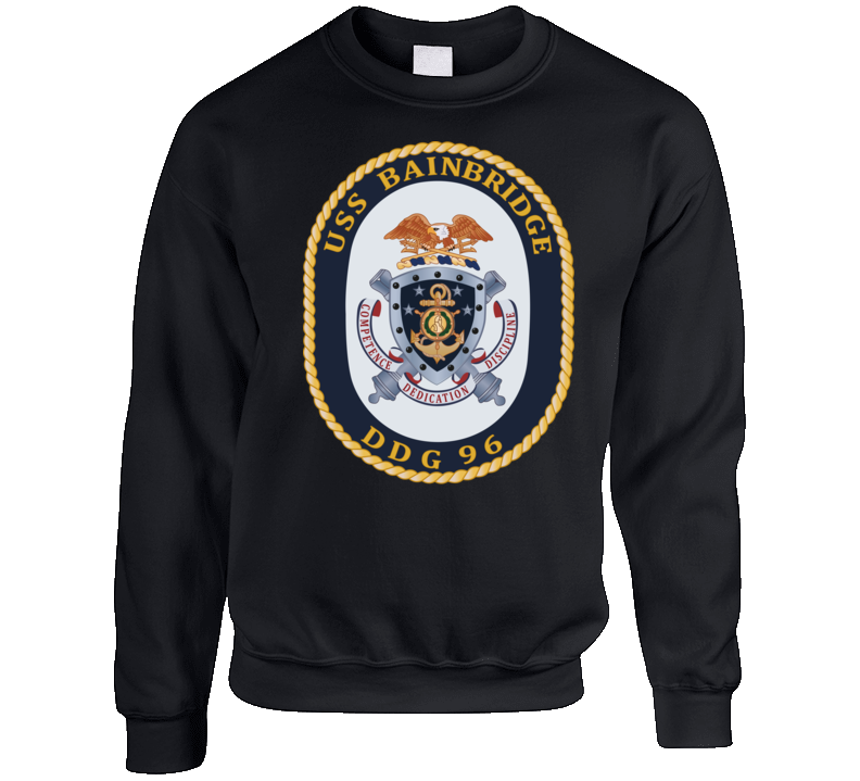 Navy - Uss Bainbridge (ddg-96) Wo Txt Sweatshirt T Shirt