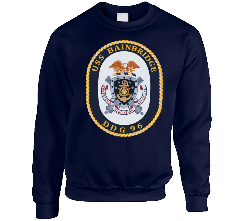 Navy - Uss Bainbridge (ddg-96) Wo Txt Sweatshirt T Shirt