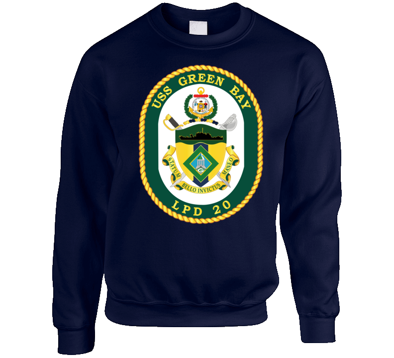 Navy - Uss Green Bay (lpd-20) Wo Txt Sweat Shirt