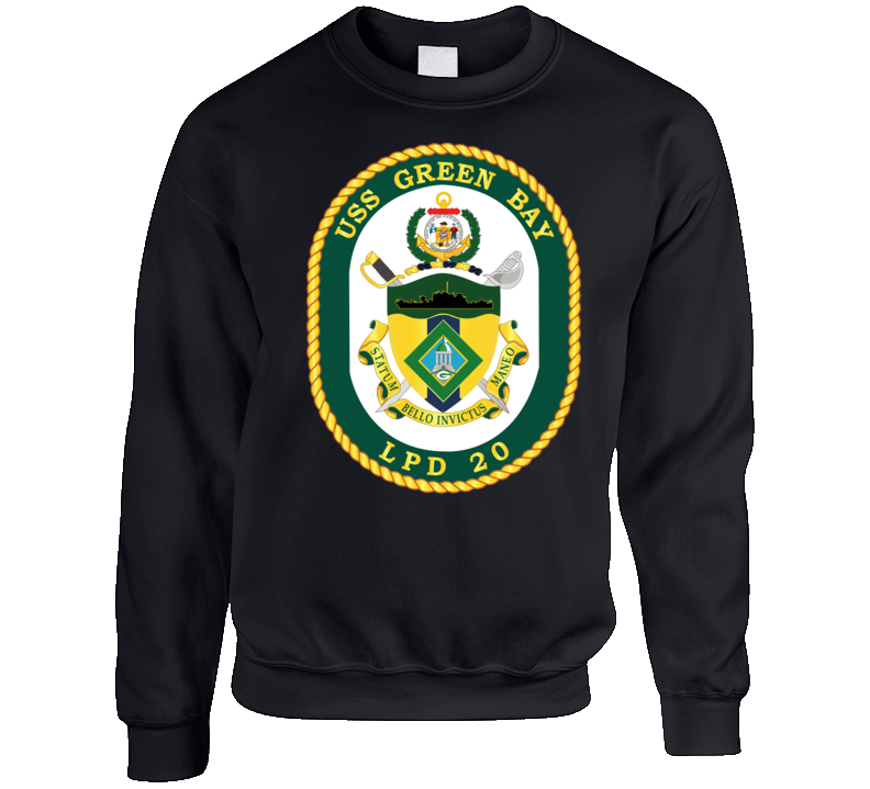 Navy - Uss Green Bay (lpd-20) Wo Txt Sweat Shirt