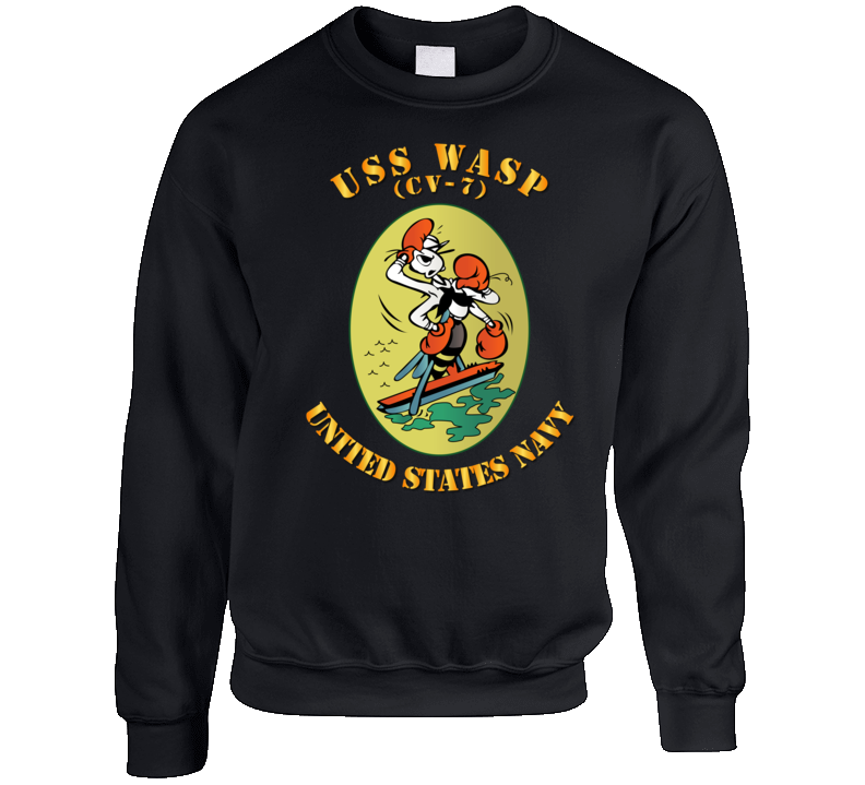 Navy - Uss Wasp (cv 7) Sweat Shirt
