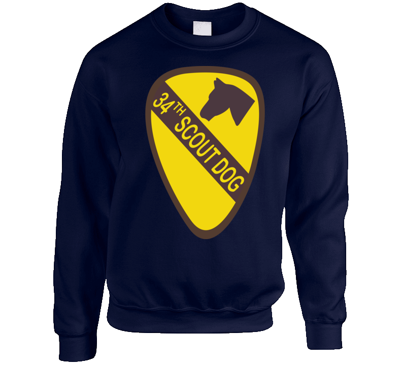 Army - 34th Scout Dog Platoon  Wo Txt Sweat Shirt