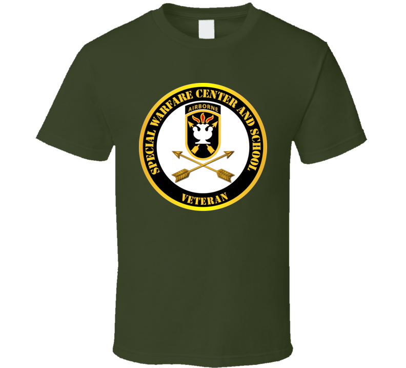 Sof - Jfk Special Warfare Center - School Ssi - Veteran T Shirt