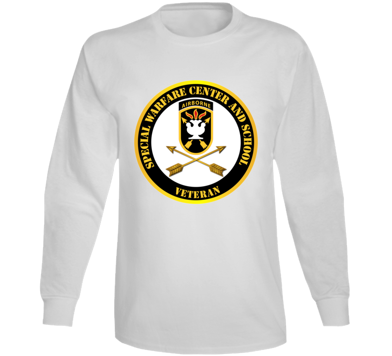 Sof - Jfk Special Warfare Center - School Ssi - Veteran Long Sleeve