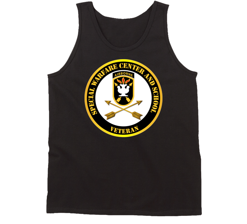 Sof - Jfk Special Warfare Center - School Ssi - Veteran Tanktop