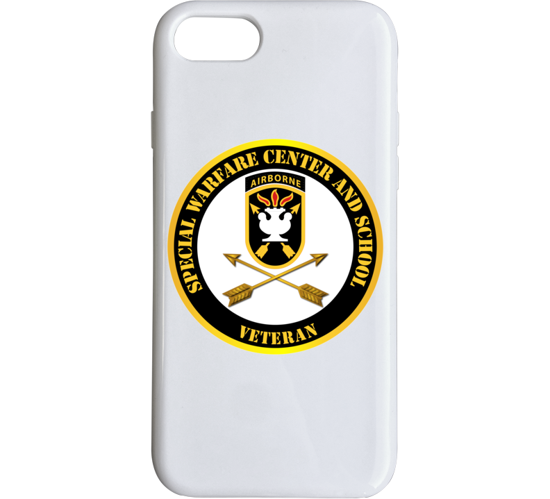 Sof - Jfk Special Warfare Center - School Ssi - Veteran Phone Case