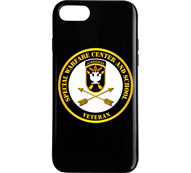 Sof - Jfk Special Warfare Center - School Ssi - Veteran Phone Case