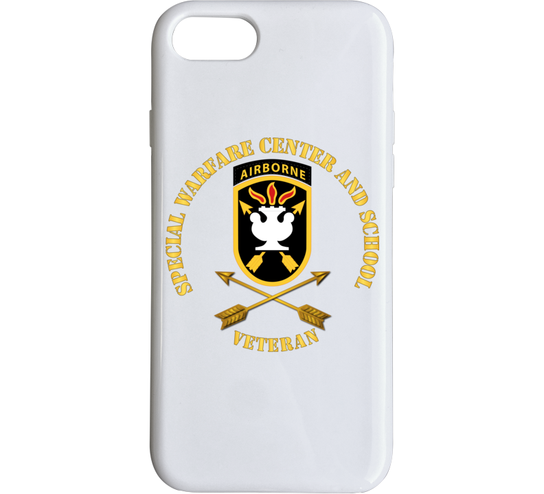 Sof - Jfk Special Warfare Center - School Ssi W Branch - Veteran Wo Backgrnd Phone Case
