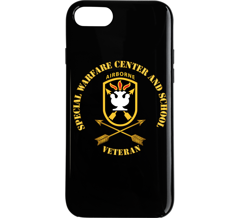 Sof - Jfk Special Warfare Center - School Ssi W Branch - Veteran Wo Backgrnd Phone Case