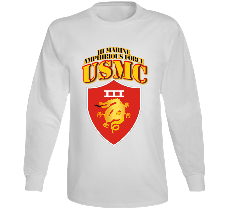 Usmc -  Iii Marine Amphibious Force - Maf Long Sleeve