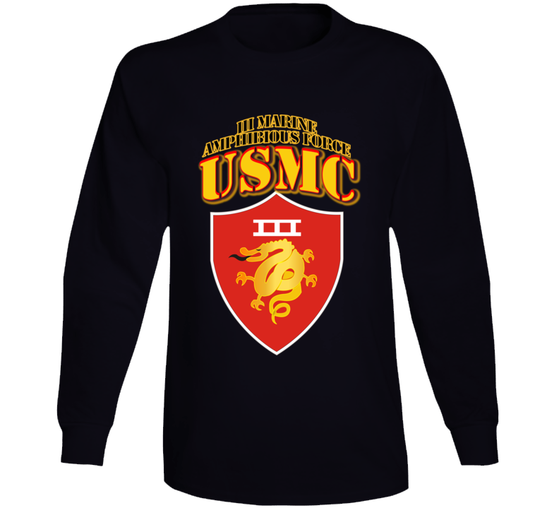 Usmc -  Iii Marine Amphibious Force - Maf Long Sleeve